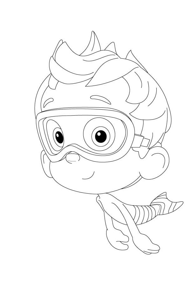 Nonny In Bubble Guppies da colorare