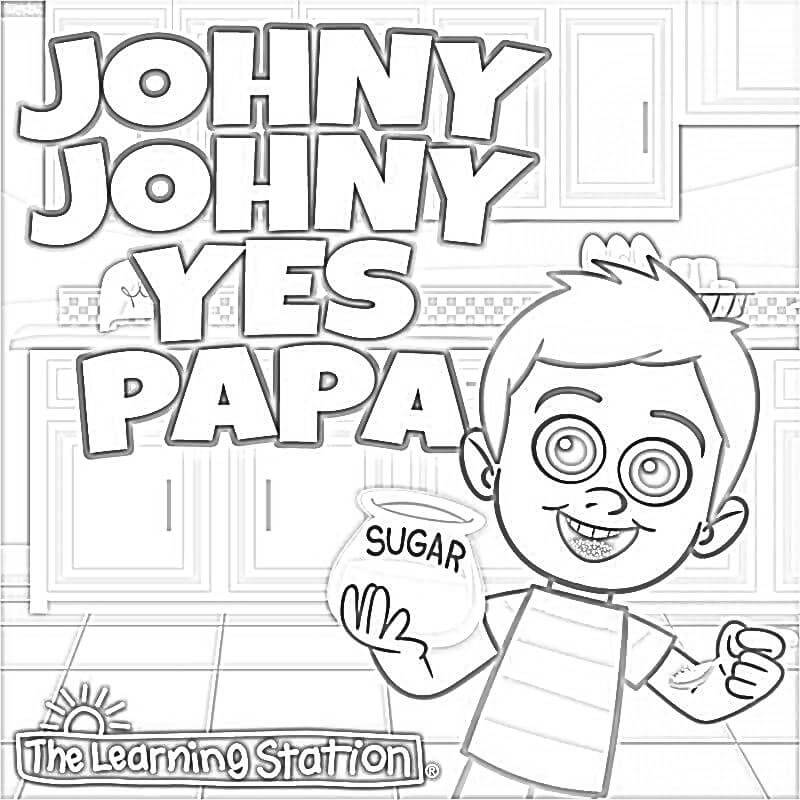 Normale Johny Johny Sì Papa da colorare