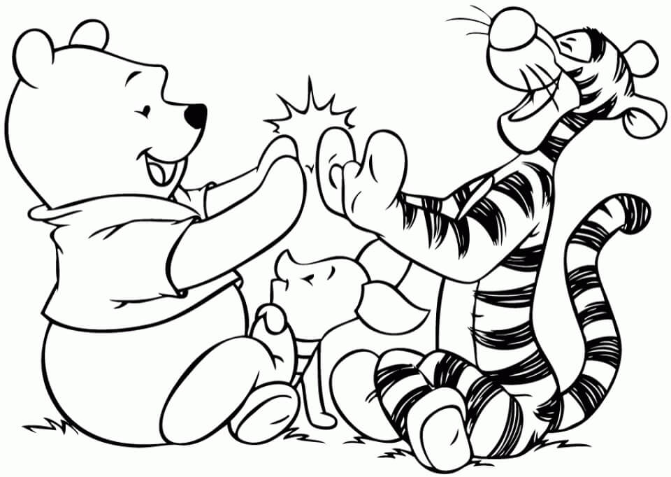 Normale Winnie the Pooh e Amici da colorare