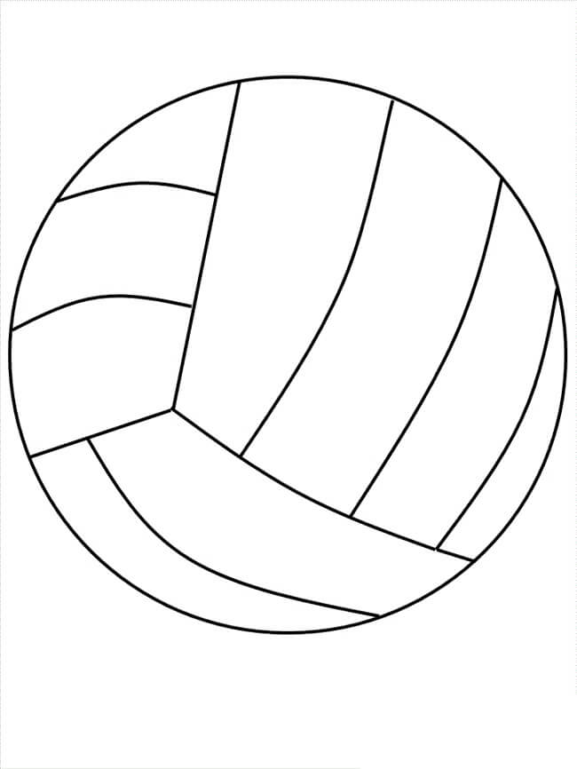 Pallone da Pallavolo Normale da colorare