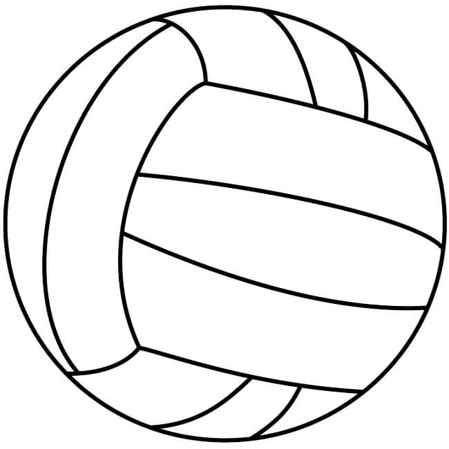 Pallone da Pallavolo da colorare