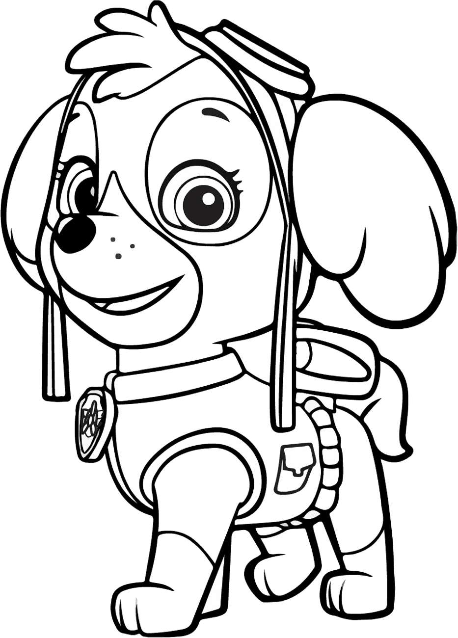 PAW Patrol Skye da colorare