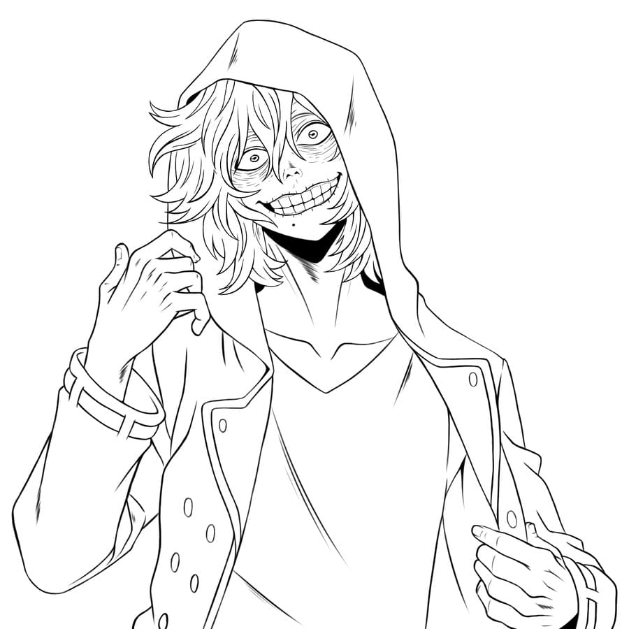 Pazzo Shigaraki Tomura da colorare