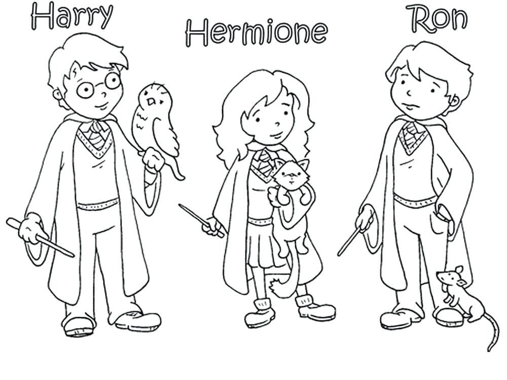 Personaggi carini di Harry Potter da colorare