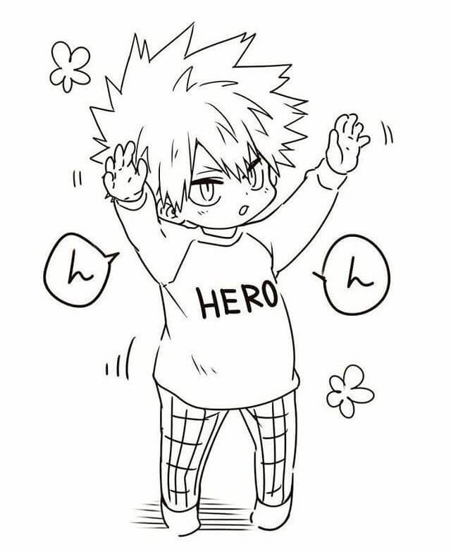 Poco Bakugo carino da colorare