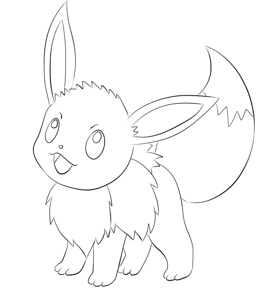 Pokemon Eevee sorridente 