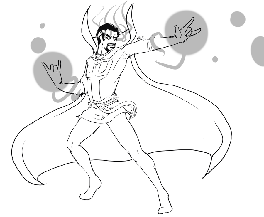 Potente Doctor Strange da colorare