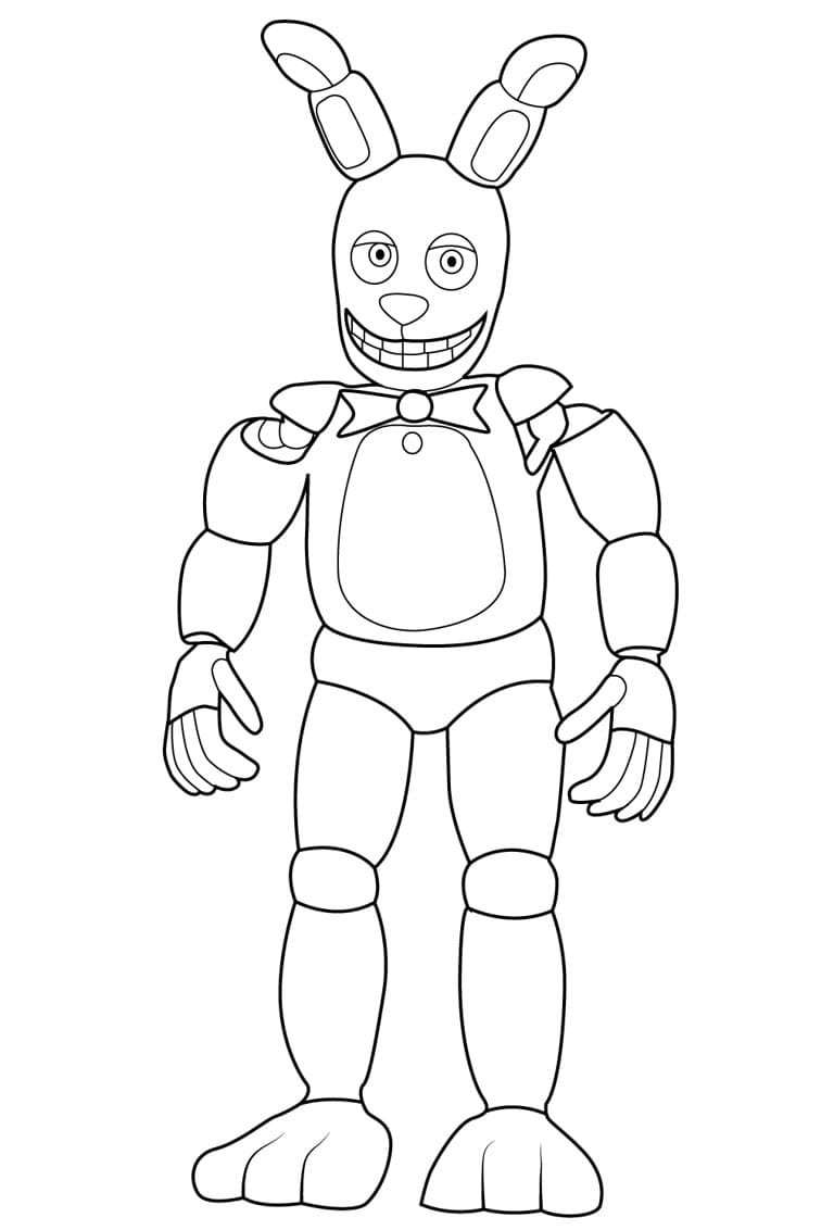 Primavera Bonnie FNAF da colorare