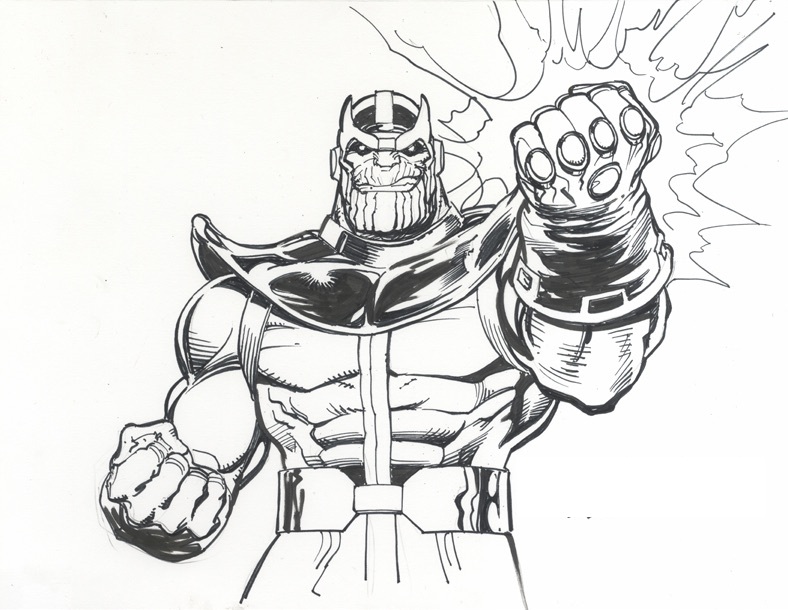 Pugno di Potenza di Thanos da colorare