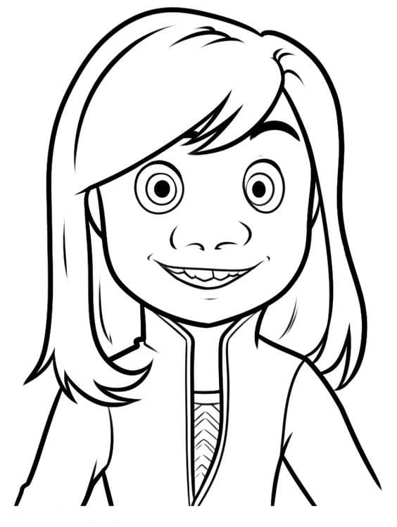 Riley di Inside Out da colorare