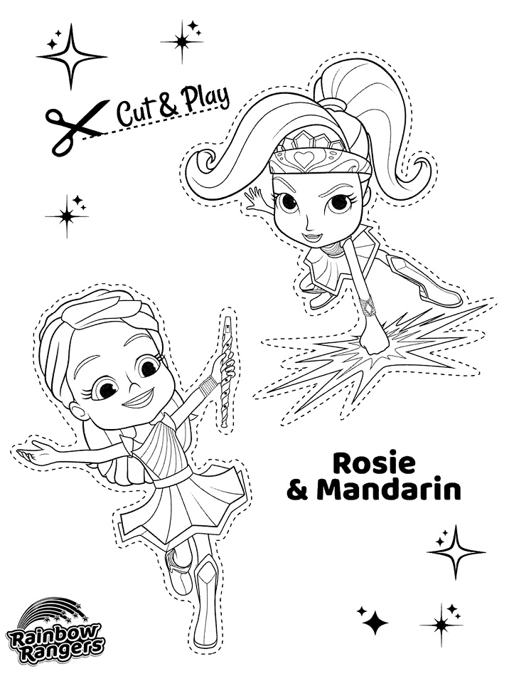 Rosie e Mandarin da colorare
