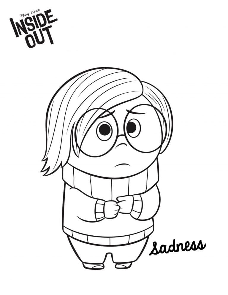 Sadness di Inside Out da colorare