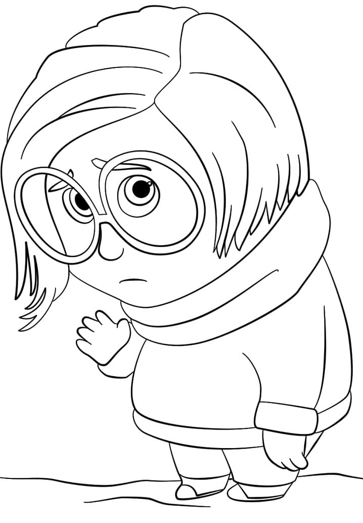 Sadness Inside Out da colorare