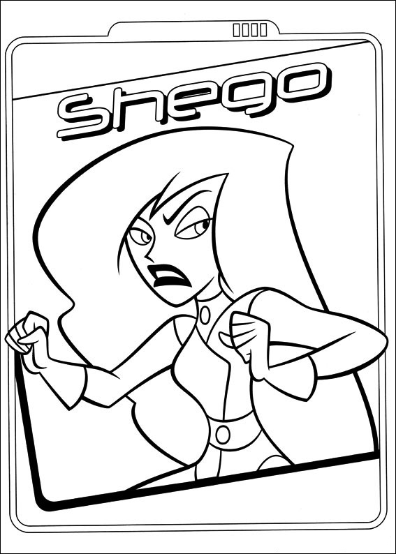 Shego è arrabbiato da colorare