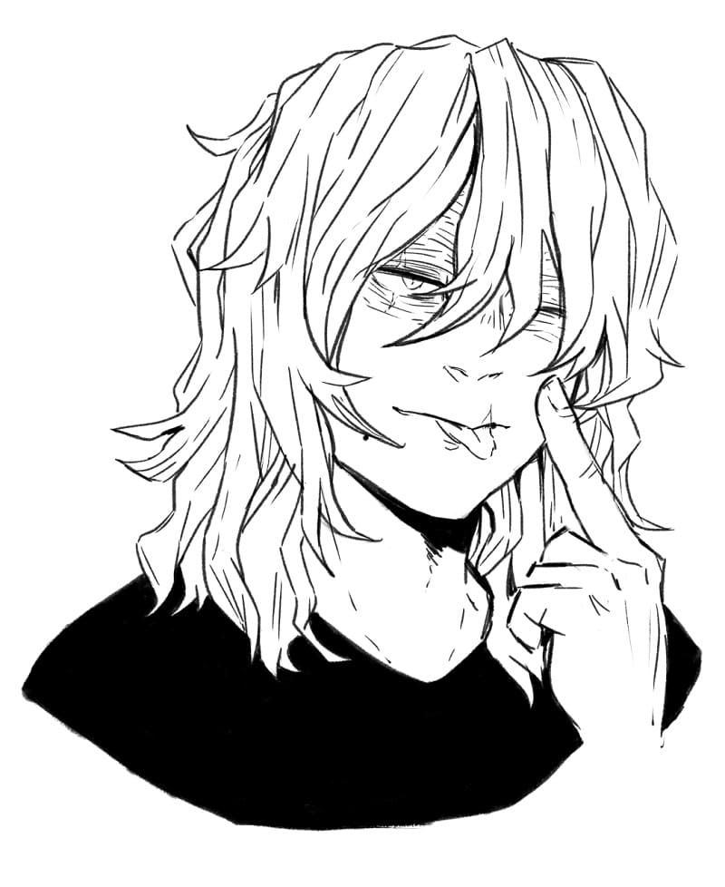 Shigaraki da My Hero Academia da colorare