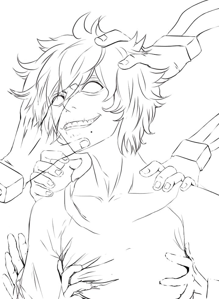 Shigaraki Tomura 4 da colorare