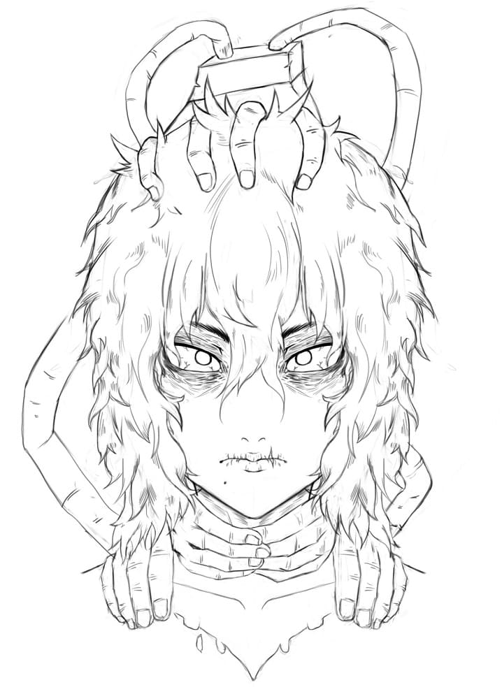 Shigaraki Tomura da My Hero Academia da colorare
