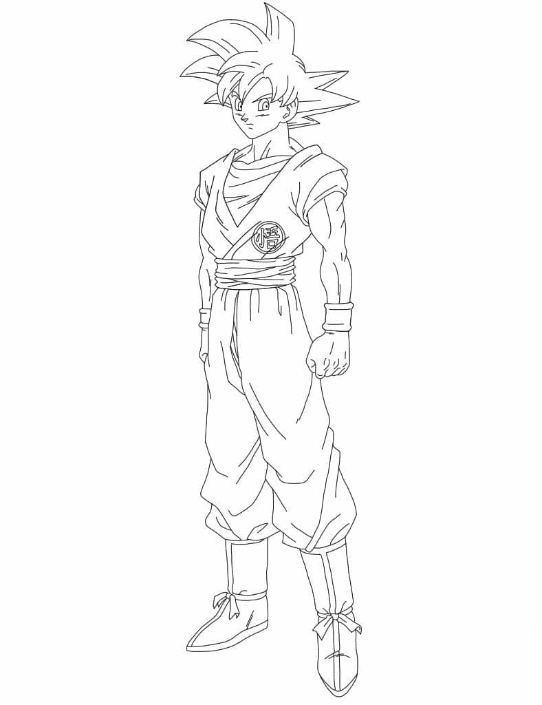 Son Goku in piedi 