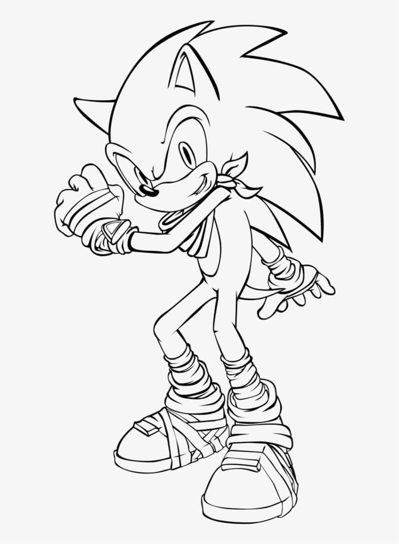 Sonic Normale da colorare