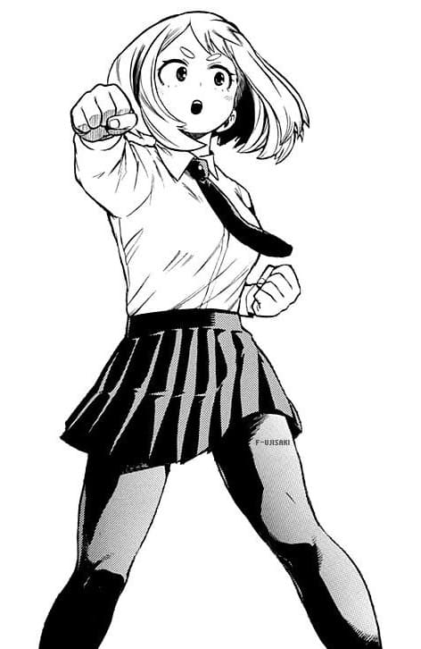 Sorprendente Uraraka da colorare