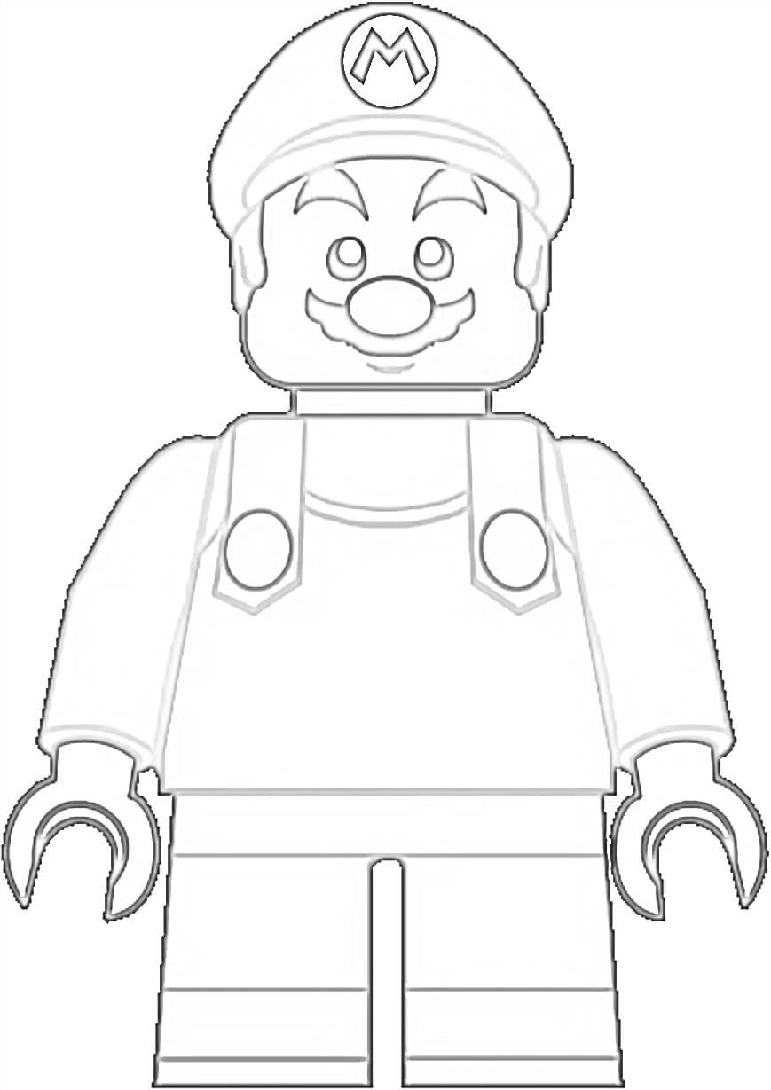 Sorridente Lego Super Mario da colorare