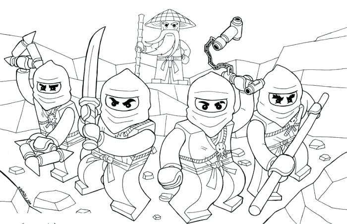 Piazza Ninjago da colorare