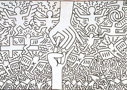 Keith Haring da colorare