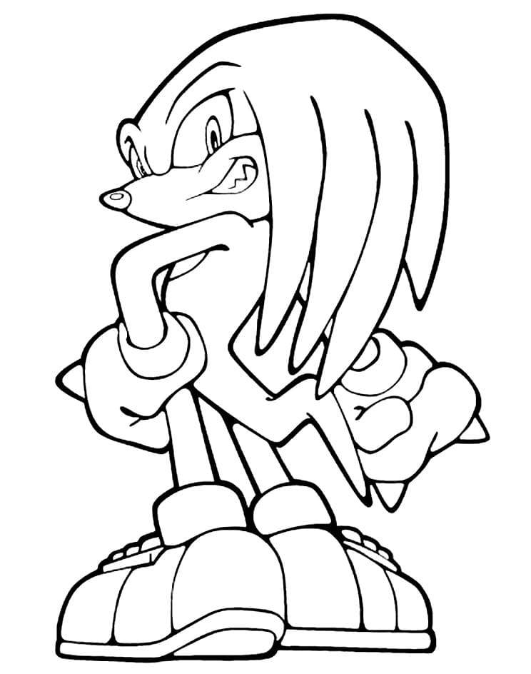 Stampa Knuckles l’echidna 