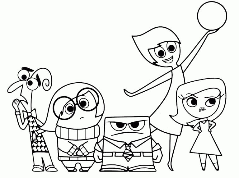 stampabile Inside Out da colorare