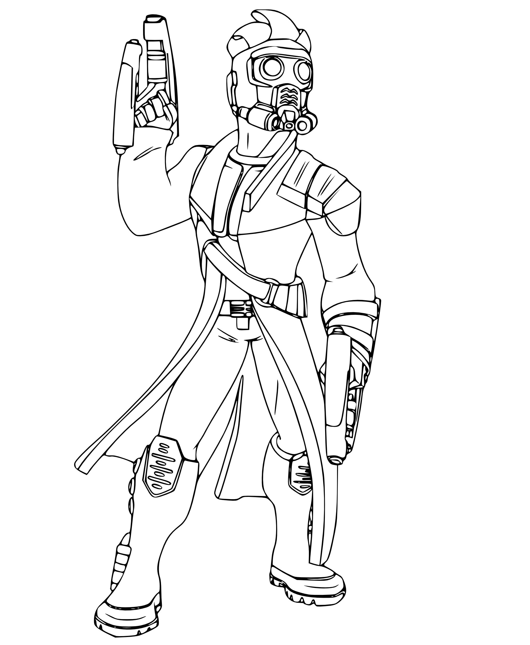 Star Lord con le Pistole da colorare