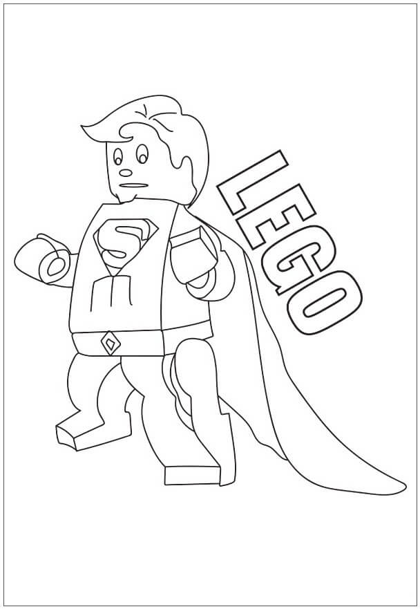 Superman Lego Divertente da colorare