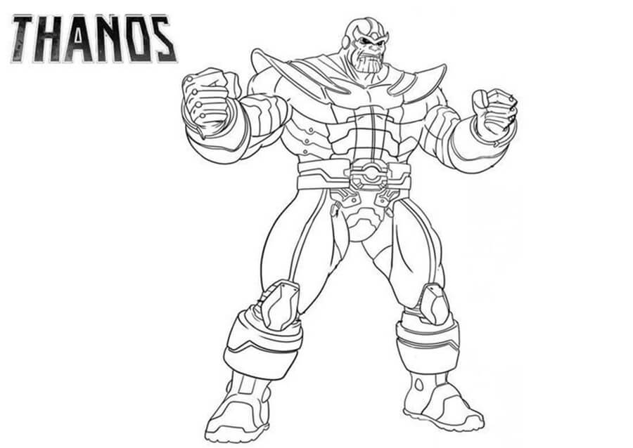 Thanos forte da colorare