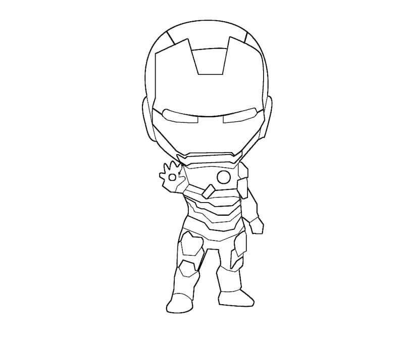 Tiny Iron Man da colorare