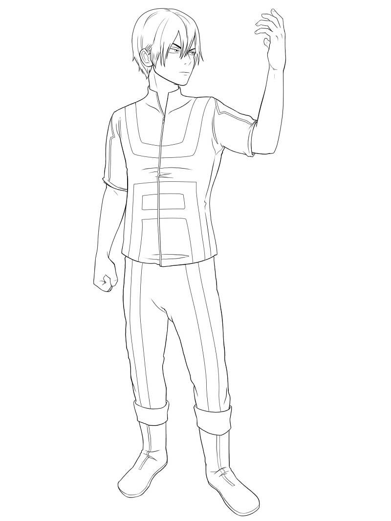 Todoroki Shoto da colorare