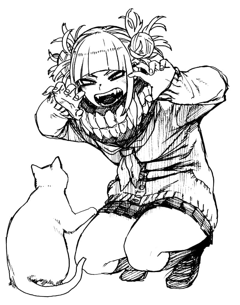 Toga Himiko Contenta da colorare