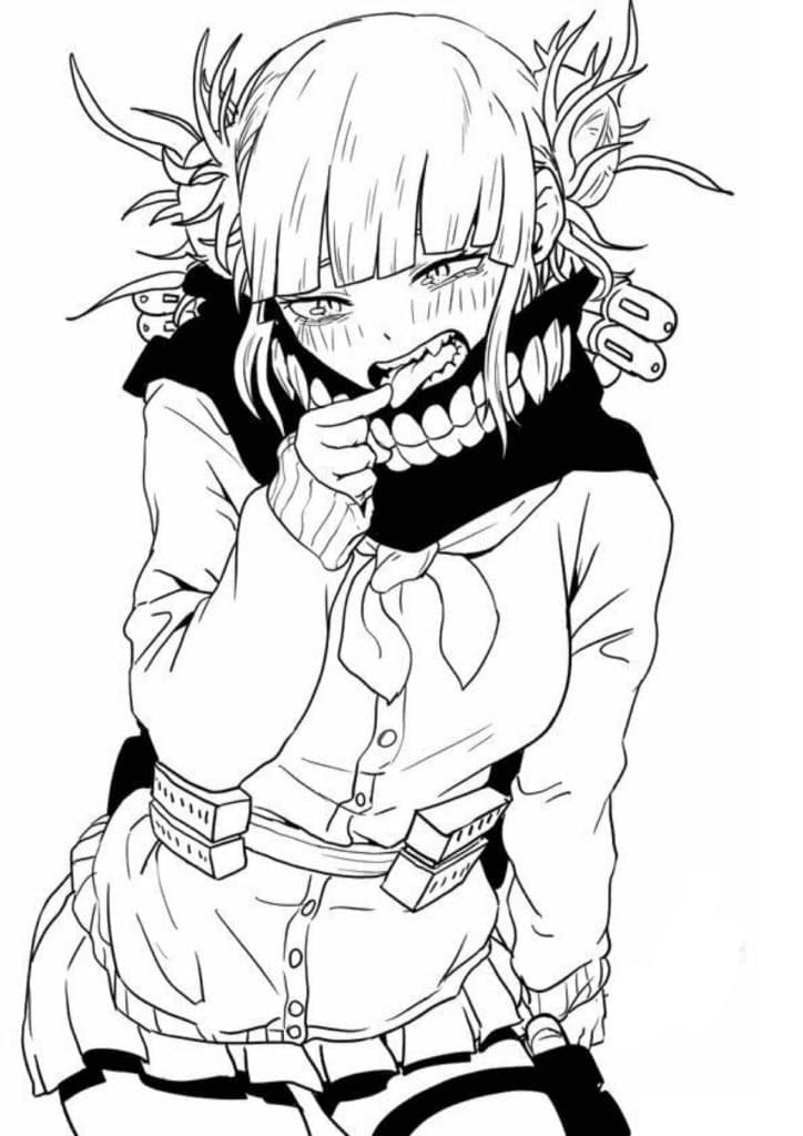 Toga Himiko di My Hero Academia da colorare