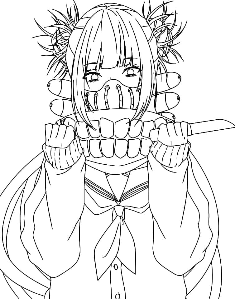 Toga Himiko in My Hero Academia da colorare