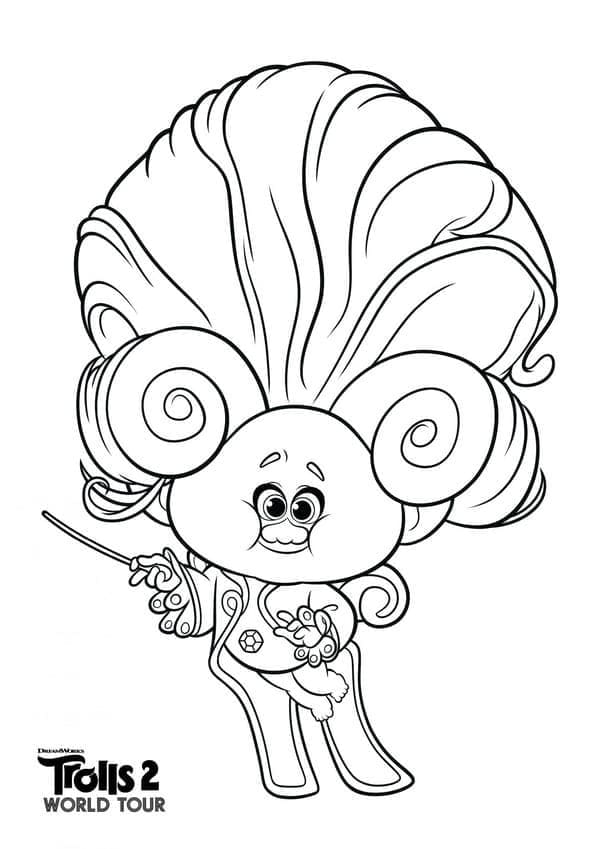 Trollzart da Trolls da colorare