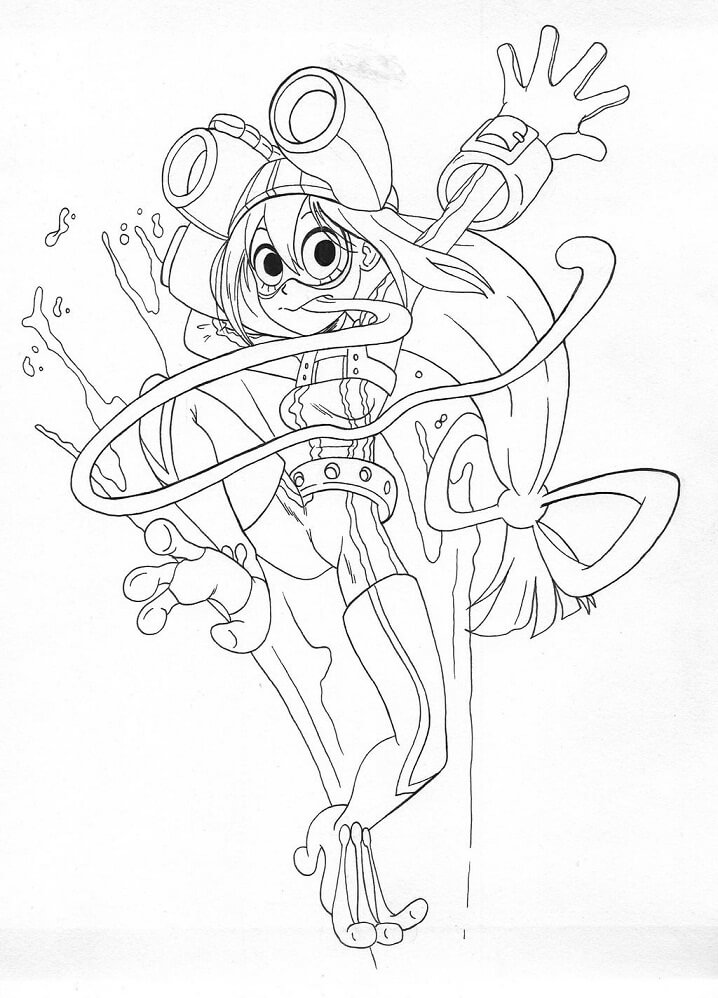Tsuyu Asui da colorare