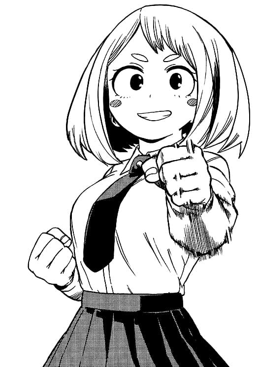 Uraraka è bello da colorare