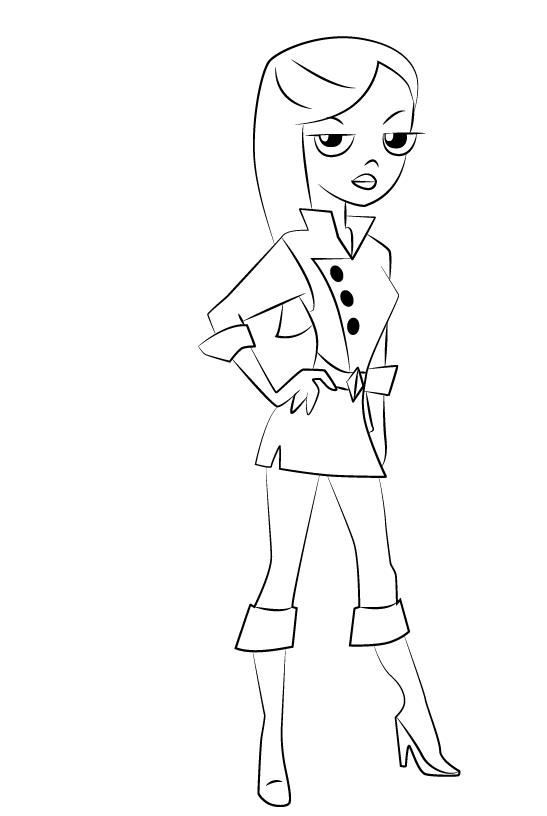 Vanessa Doofenshmirtz da colorare