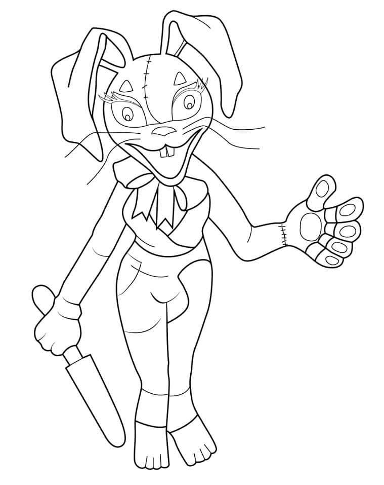Vanessa FNAF da colorare