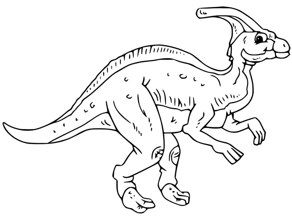 Vecchio Parasaurolofo da colorare