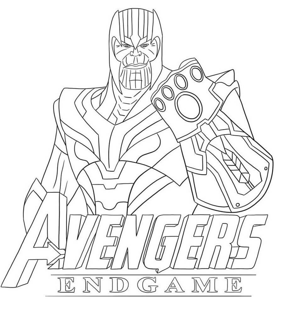 Vendicatori Thanos da colorare