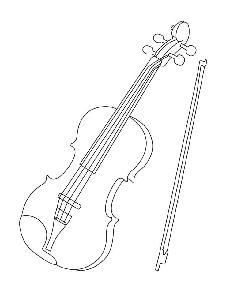 Violino da colorare