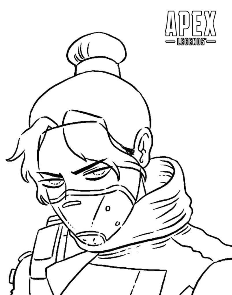 Wraith di Apex Legends da colorare