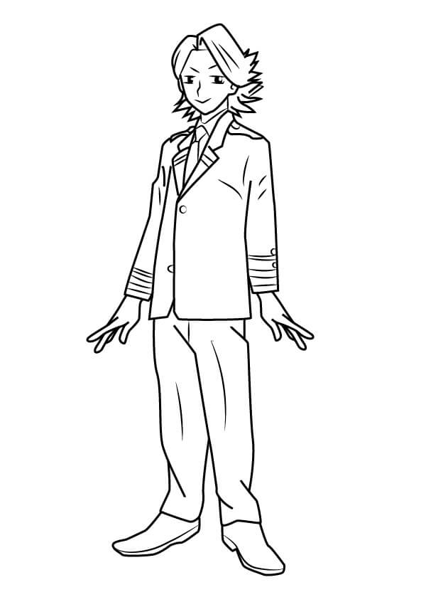 Yuuga Aoyama da My Hero Academia da colorare