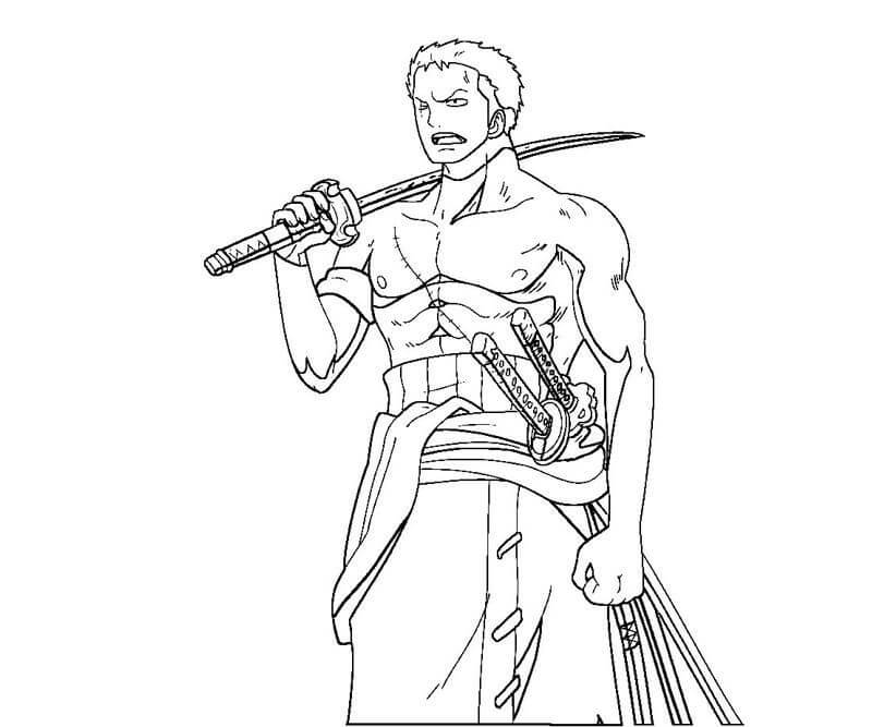 Zoro Normale da colorare