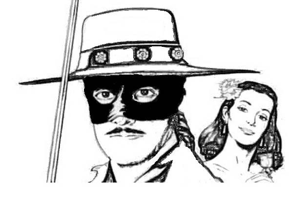 Zorro 11 da colorare