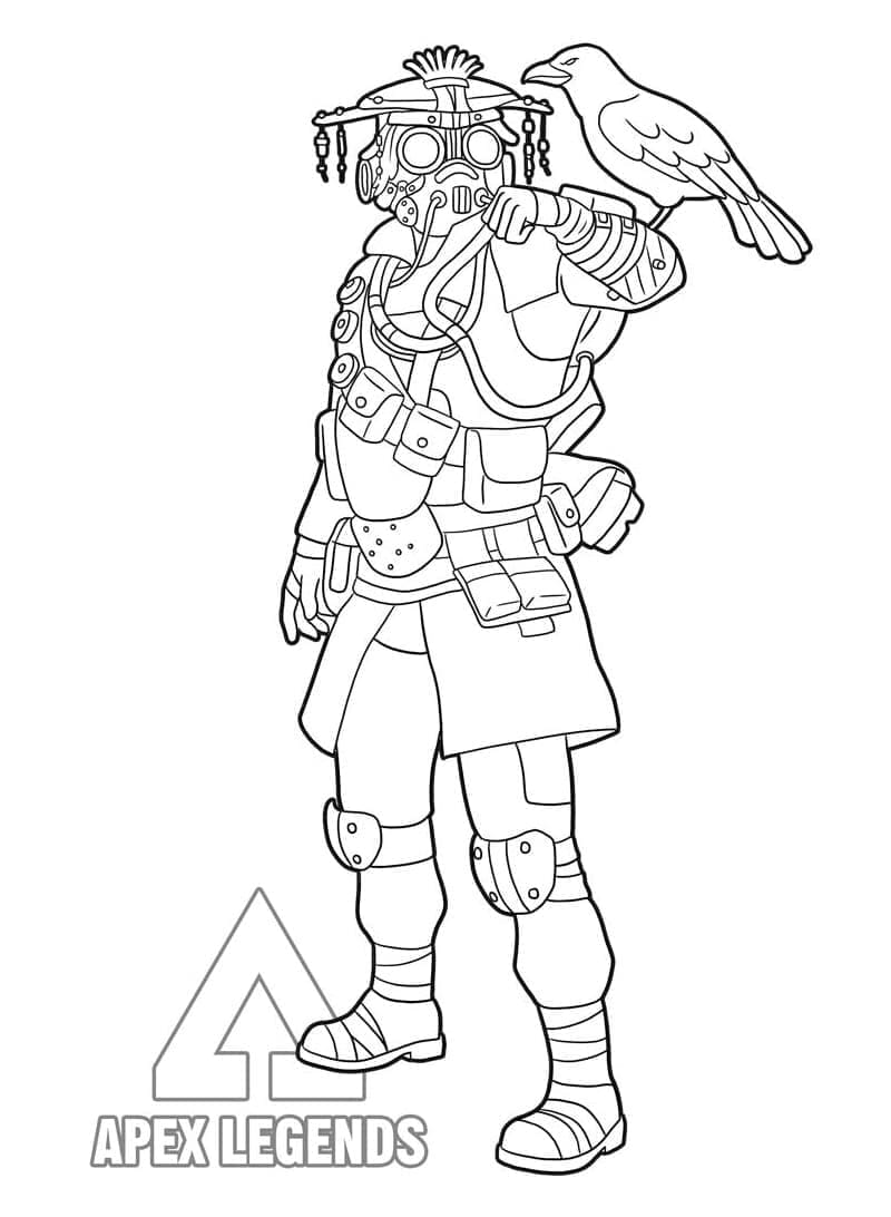 Apex Legends Bloodhound da colorare